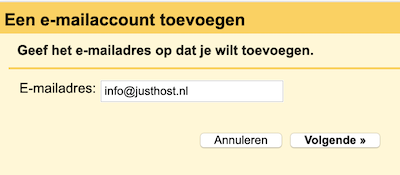 emailadres invoeren gmail