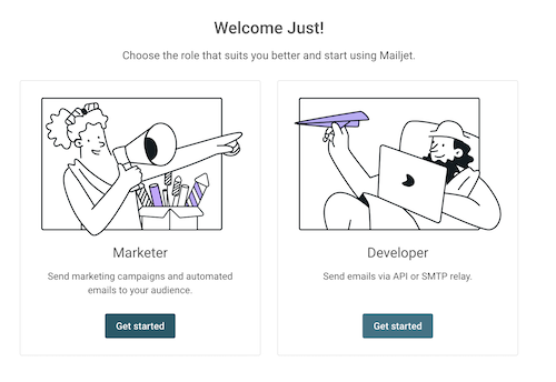 keuze mailjet developer api smtp