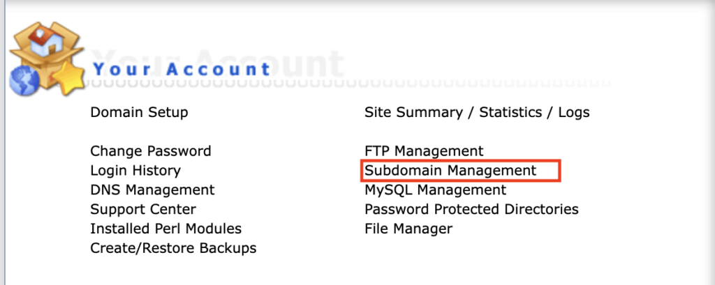 DirectAdmin Subdomain Management