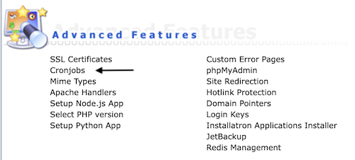 directadmin cronjobs