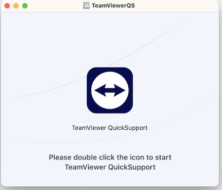 Just Host TeamViewer QuickSupport starten